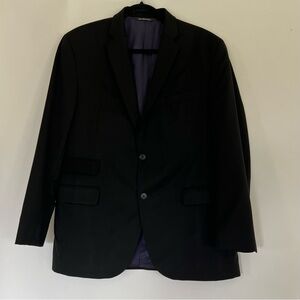 Jack Victor Black Wool Blazer, Size 42R